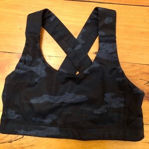 Lululemon Criss-cross Camo Sports Bra